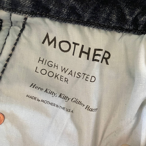 MOTHER Skinny Jeans - Dark Blue with Red Stripe W26 - Picture 5 of 7